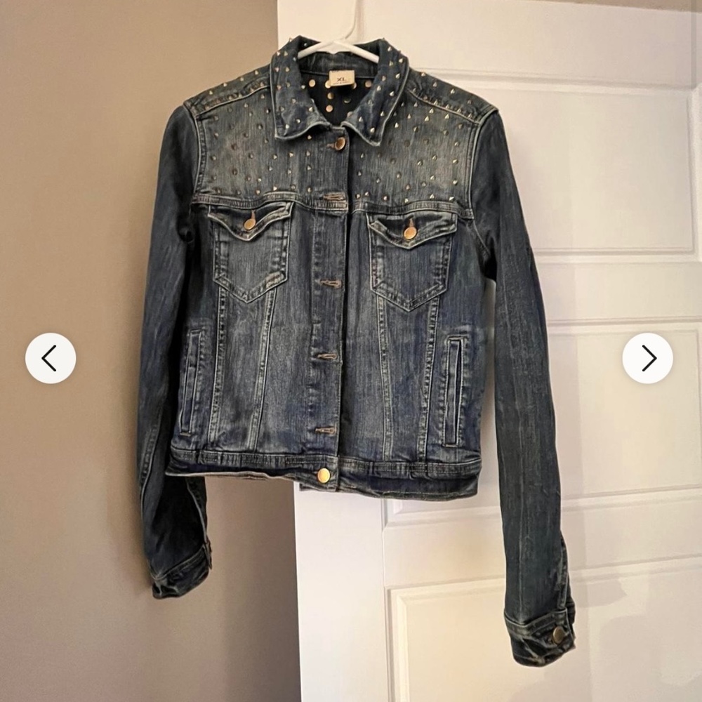 Studded jean jacket